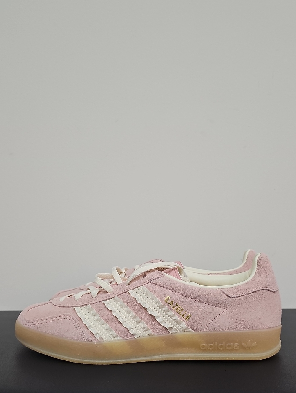 Brand New adidas Gazelle Pink Suede with Gum Sole Size Women's 8 Sku JS1413 - Picture 5 of 8